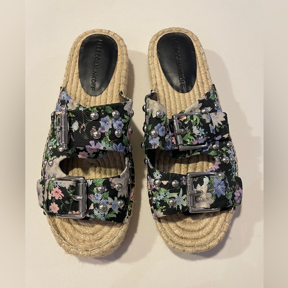 Rebecca Minkoff floral espadrille sandals
